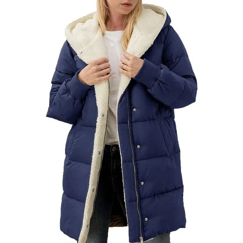Madison | Double-sided cotton hooded coat