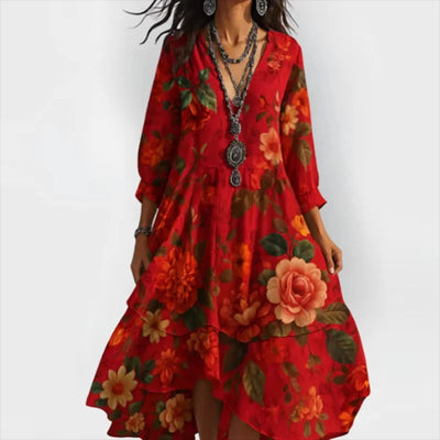 AGATHA | STYLISH FLORAL MAXI DRESS