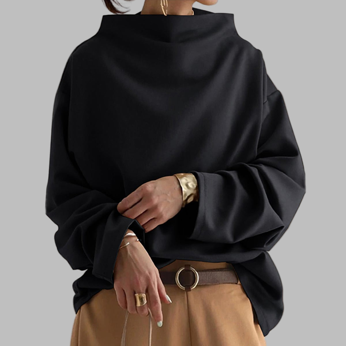 Gabriella | High Neck Sweater