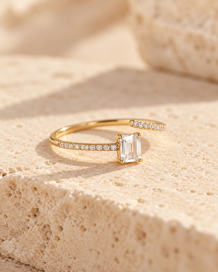 Baguette Line Ring