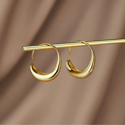 CAMILLE | DROP HOOP EARRINGS