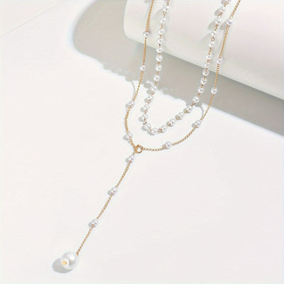 Mylah - Collana con perle a strati