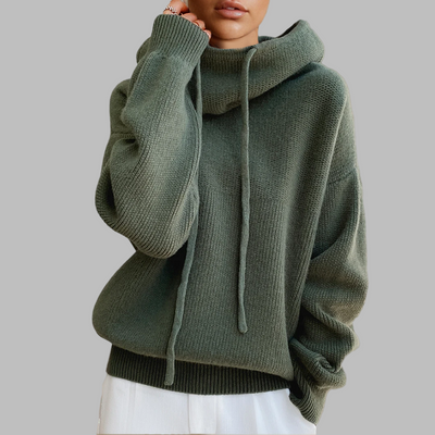 Astrid | Women's sweater with luxurious polo collar