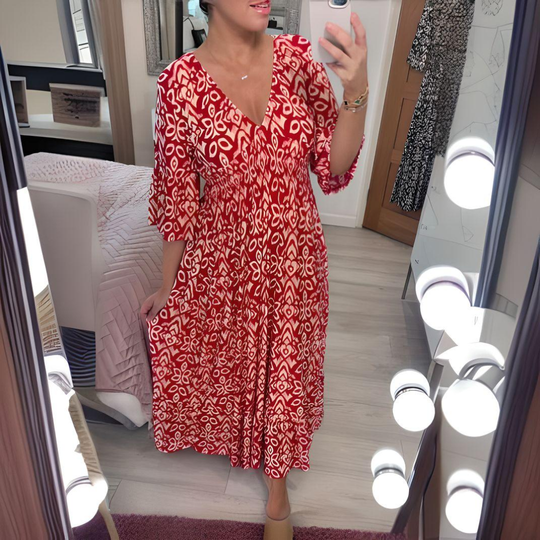CHARMAGNE | FLOWY BOHO DRESS |