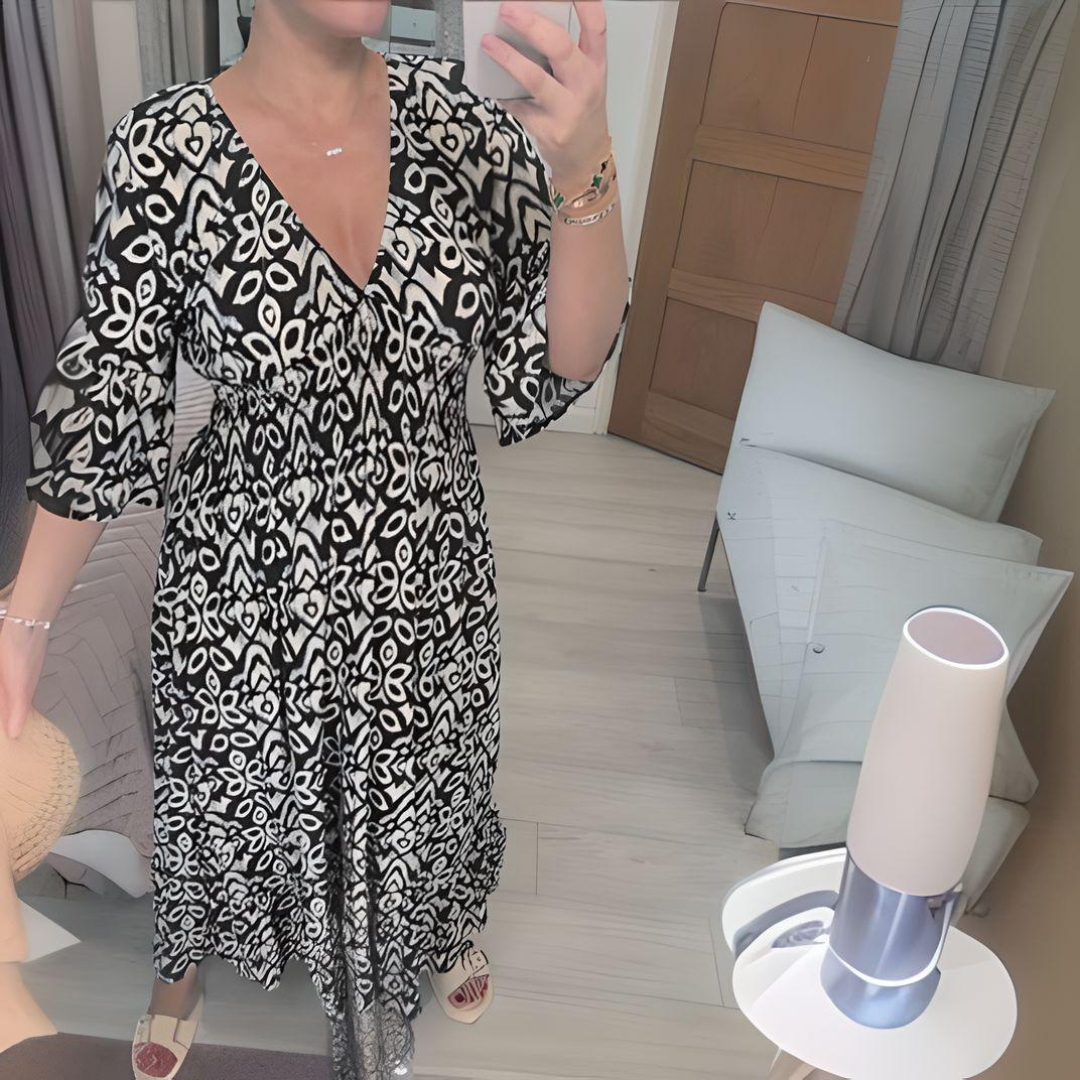 CHARMAGNE | FLOWY BOHO DRESS |