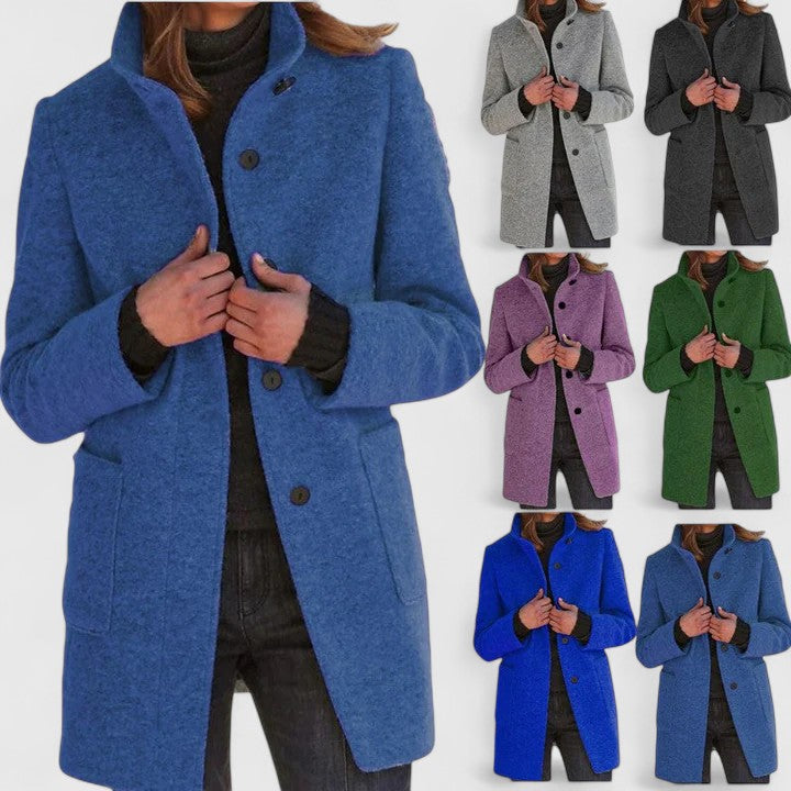 Samantha – Classic wool blend coat
