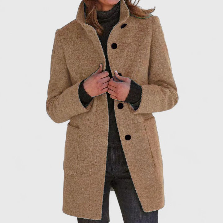 Samantha – Classic wool blend coat