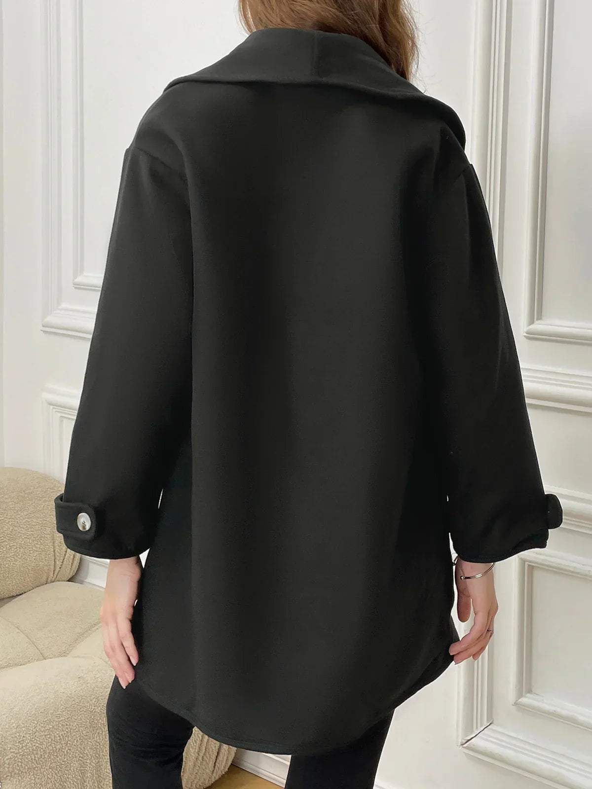 Synthia | Long Shawl Collar Coat