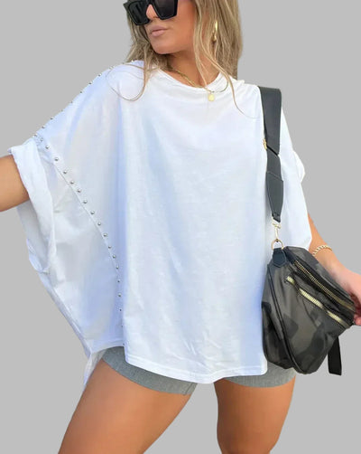 BELLA - STUDDED OVERSIZED TEE