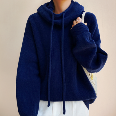 Astrid | Women's sweater with luxurious polo collar