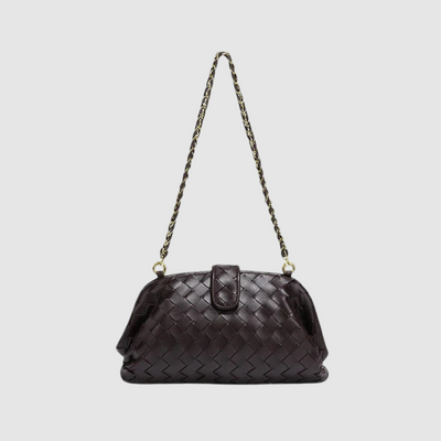 Renata Noir Golden Crossbody Bag