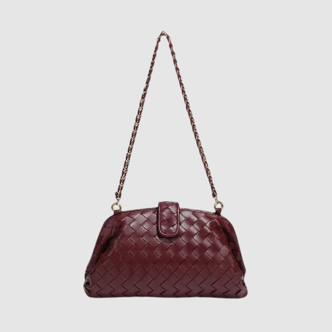 Renata Noir Golden Crossbody Bag