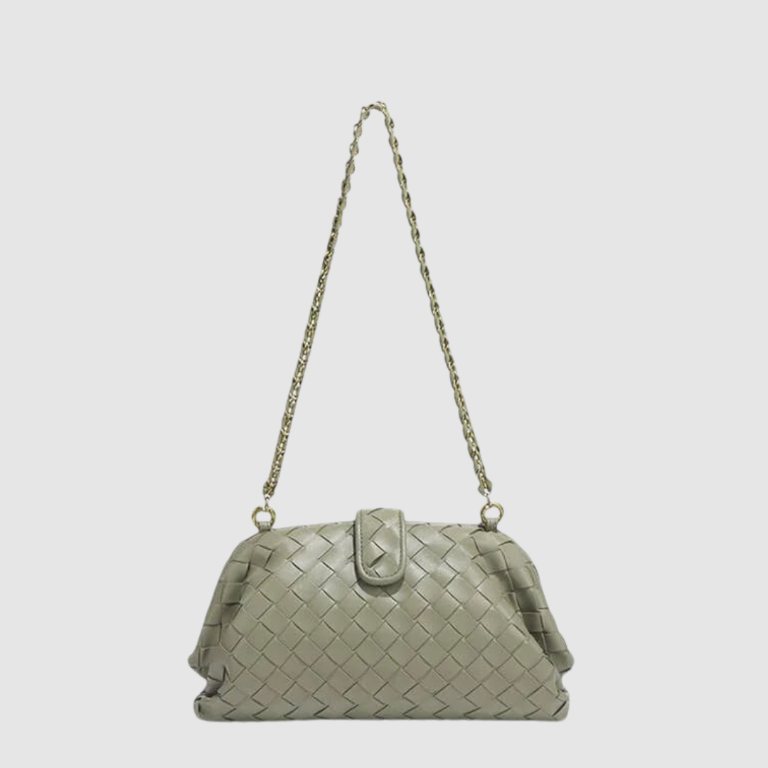 Renata Noir Golden Crossbody Bag