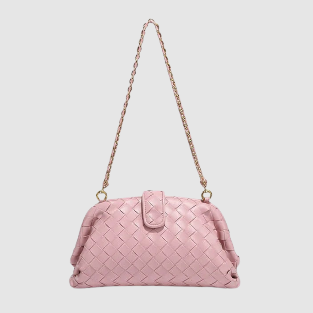Renata Noir Golden Crossbody Bag
