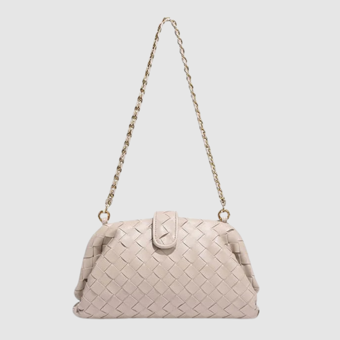 Renata Noir Golden Crossbody Bag