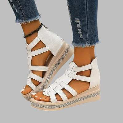Rhinestone Wedge Sandals
