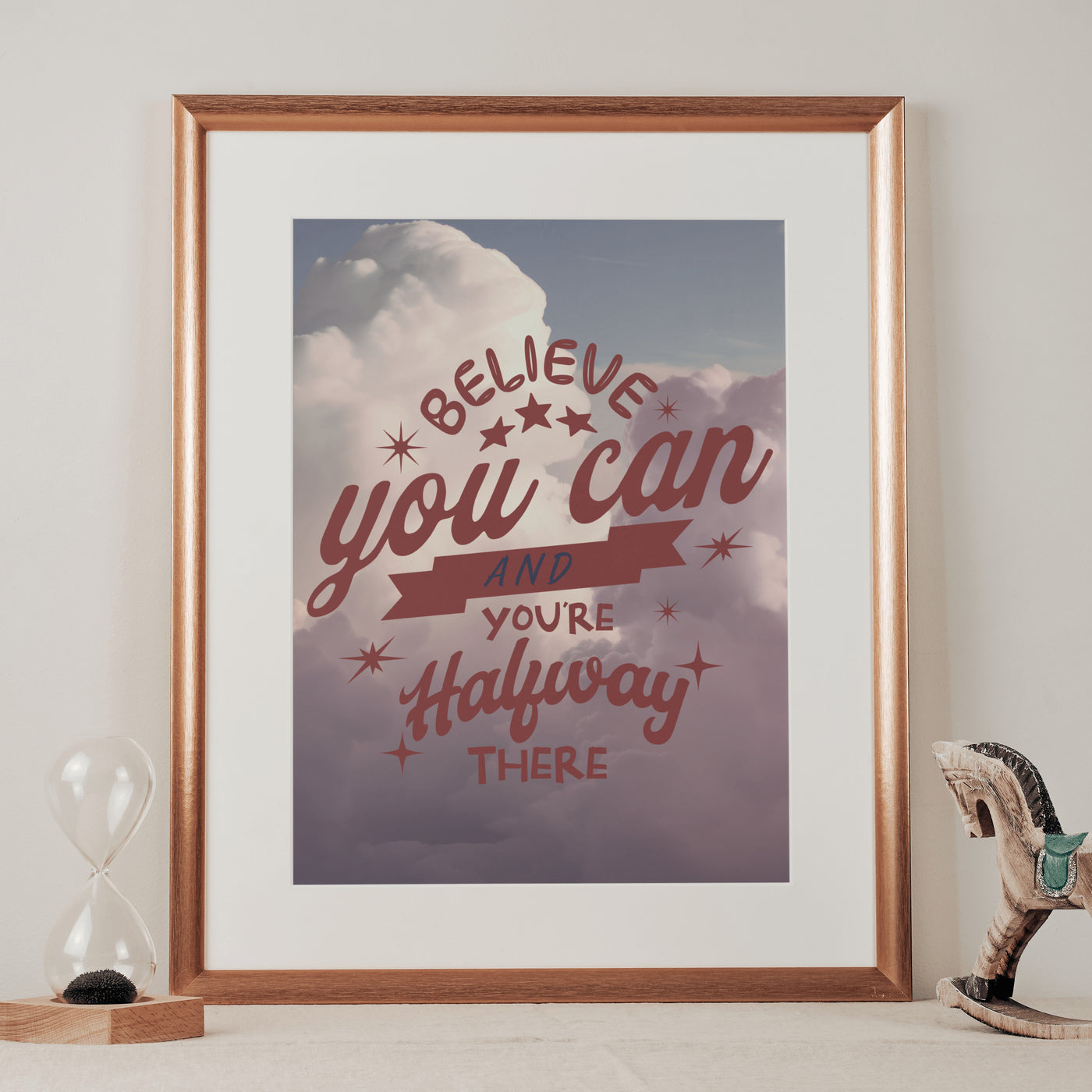 Printable Motivational Digital Wall Art - Clouds