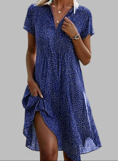 GWYN | POLKA DOT MIDI DRESS