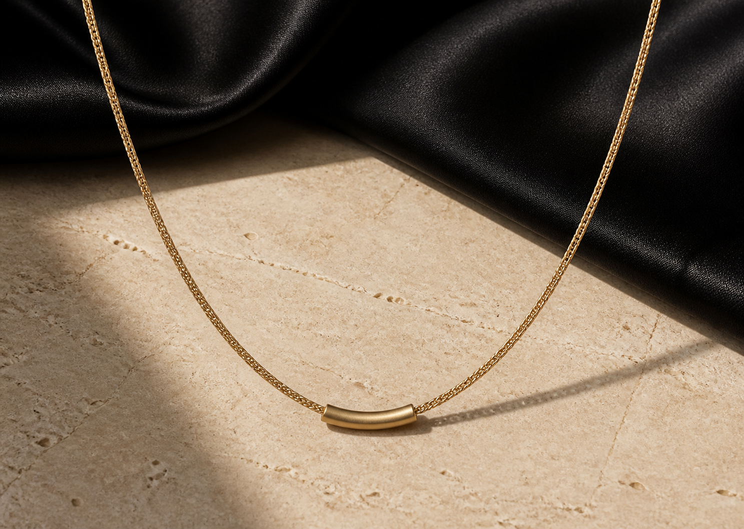 Editorial necklaces composition